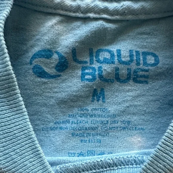 Liquid Blue Patriotic Motorcycle Tie-Dye Tee - Picture 6 of 8